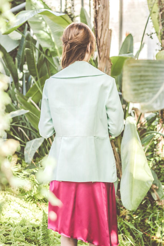 Americana entallada verde