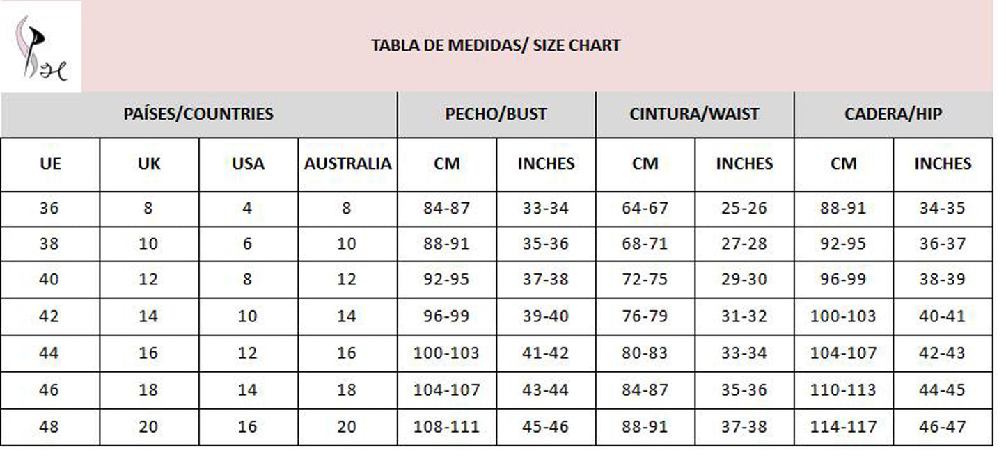 Tabla de medidas