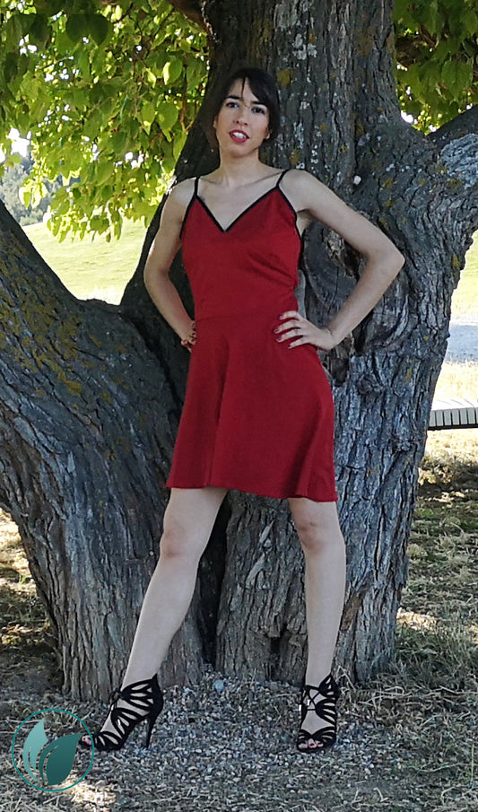 Vestido rojo tirantes