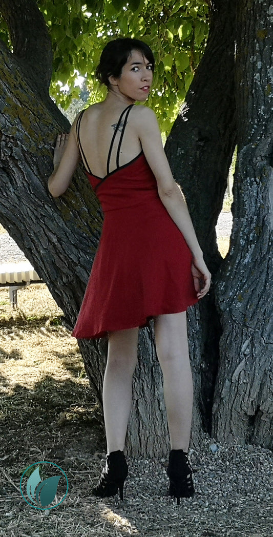 Vestido rojo tirantes